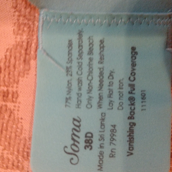 Soma Vanishing Back Bra. 2 for $35 - Picture 4 of 4